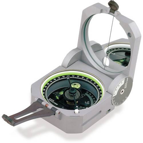 Brunton GEO Pocket Transit Compass (0-90° Scale, Gray)