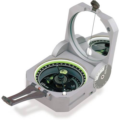 Brunton GEO Pocket Transit Compass (0-360° Scale, Gray)