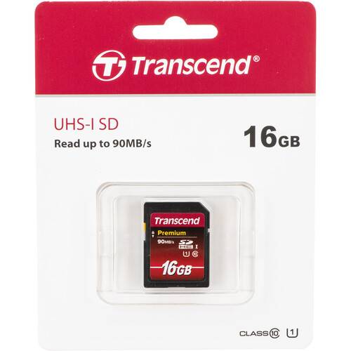 Transcend 16GB Premium UHS-I SDHC Memory Card