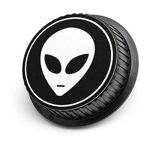 LenzBuddy Alien Rear Lens Cap for Canon (Black & White)