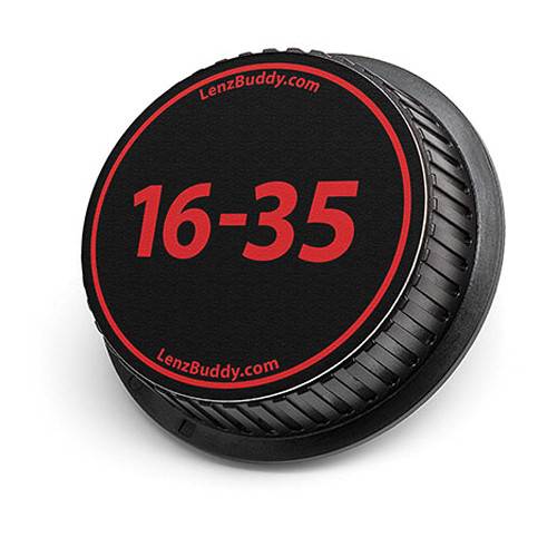 LenzBuddy 16-35mm Rear Lens Cap (Black & Red)