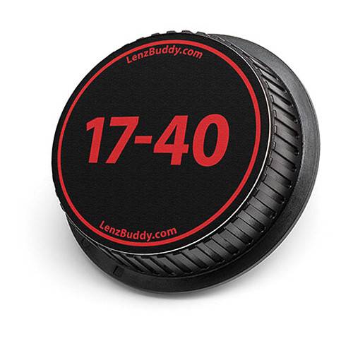 LenzBuddy 17-40mm Rear Lens Cap (Black & Red)