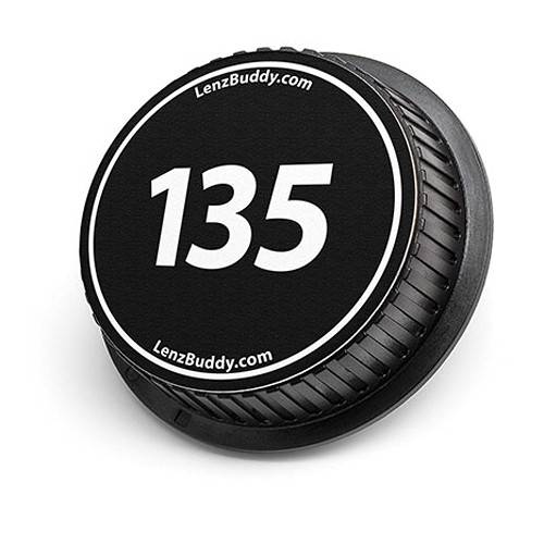 LenzBuddy 135mm Rear Lens Cap (Black & White)