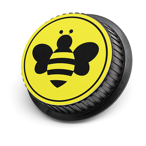 LenzBuddy Bumblebee Rear Lens Cap for Nikon Cameras (Yellow)