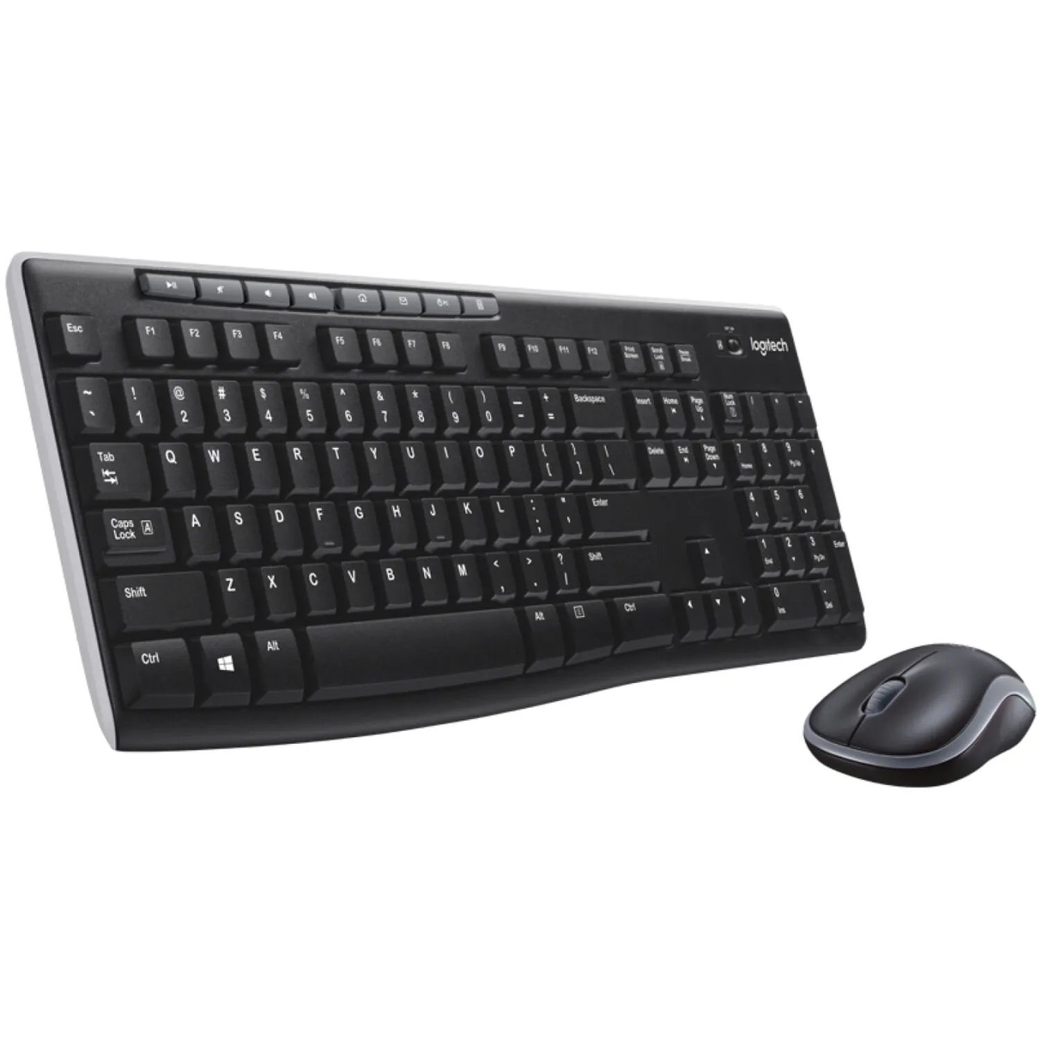 Logitech MK270 Wireless Keyboard & Mouse Combo (Black)