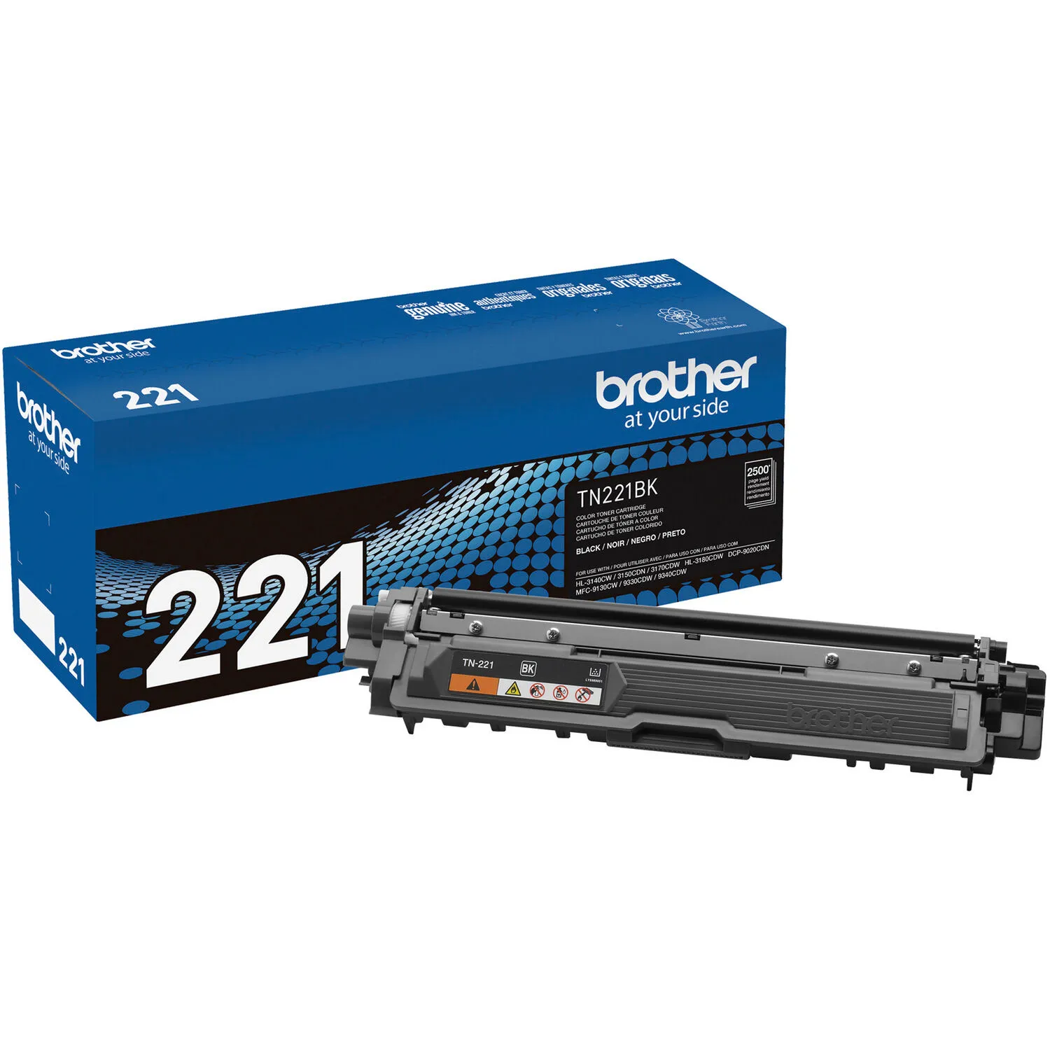 Brother TN221BK Standard Yield Black Toner Cartridge