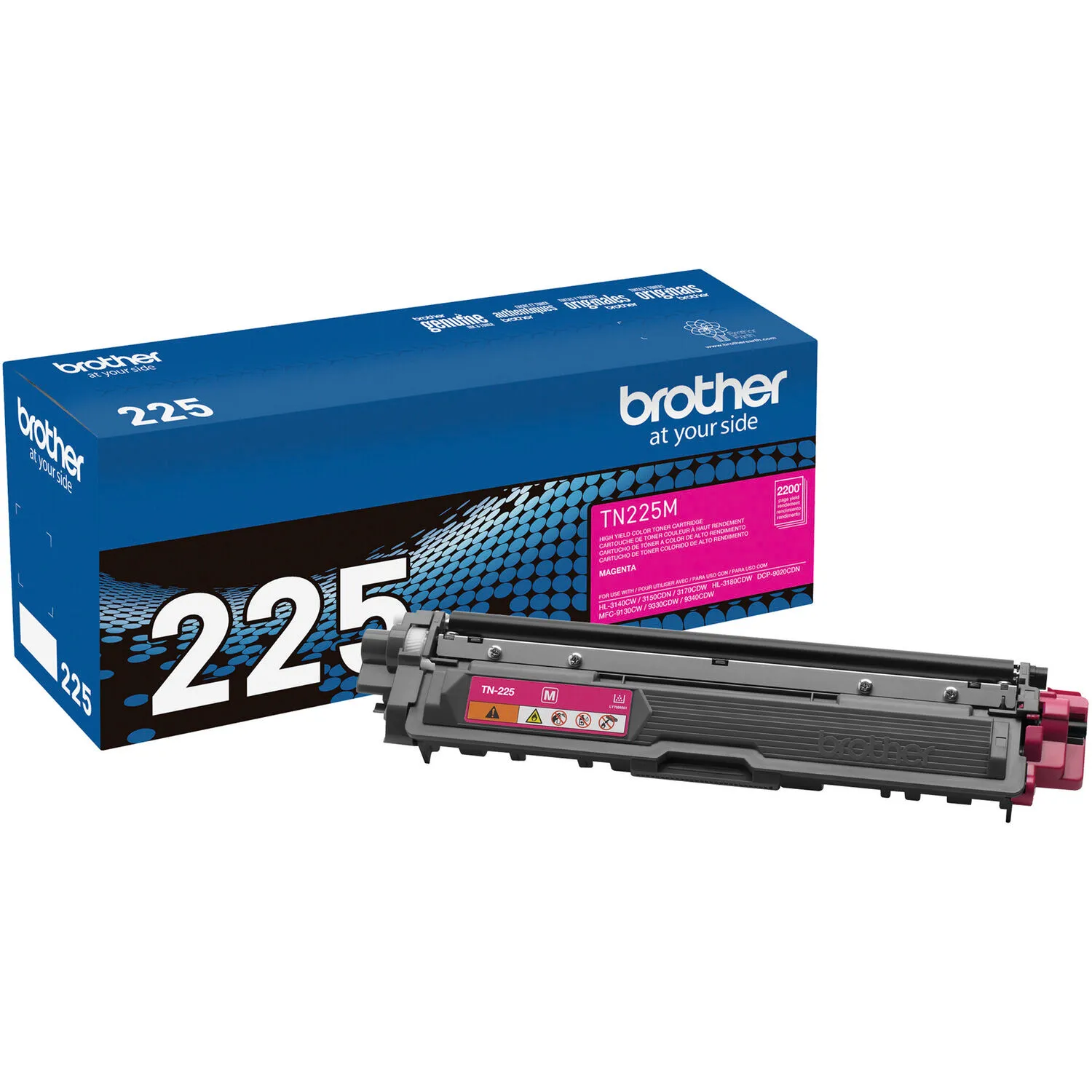 Brother TN225M High Yield Magenta Toner Cartridge